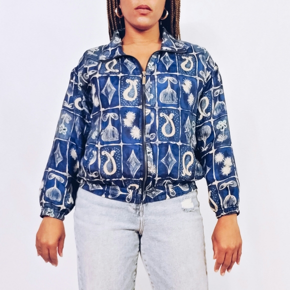 Silk Bomber Jacket - Picture 3 of 8